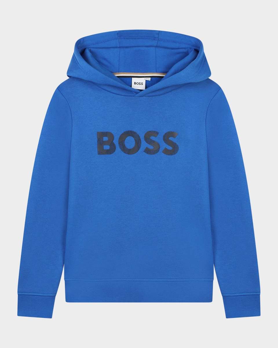 Boy's Logo-Print Hoodie, Size 4-5